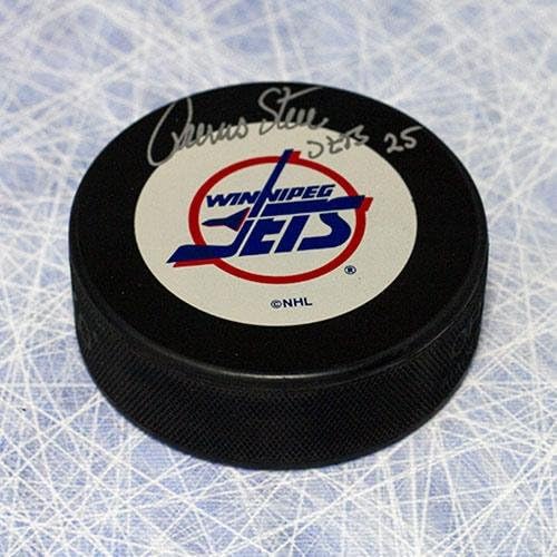 Potpisani hokejaški pak Thomasa Steena Vinnipeg Jets - NHL Pakovi s autogramima