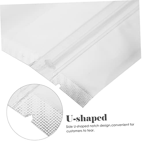 50pcs prozorska Kraft papirnata vrećica smeđe kraft vrećice prozirne vrećice za pakiranje smeđe papirnate vrećice prozirne vrećice