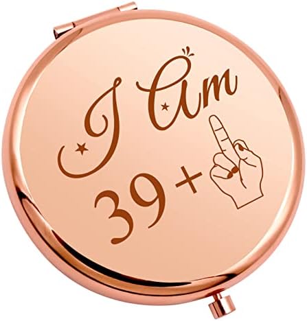 Smiješni pokloni za 40. rođendan za žene kompaktno ogledalo za šminkanje Pokloni za 40. rođendan mami supruzi Sretan 40. rođendan sestri