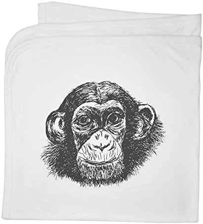 Azeeda 'čimpanza glava' pamučna deka/šala