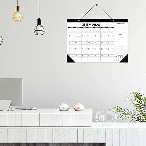 Kalendar stola 2023, Jan2023-Jun2024, Besplatna naljepnica + kovčeg, kalendar stola s popisom obveza, kalendar od 18 mjeseci, kalendar