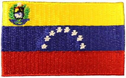 Venezuela 8 zvjezdica zemlje zastave željezo na patch grebenu ... 1,5 x 2,5 inča ... Novo