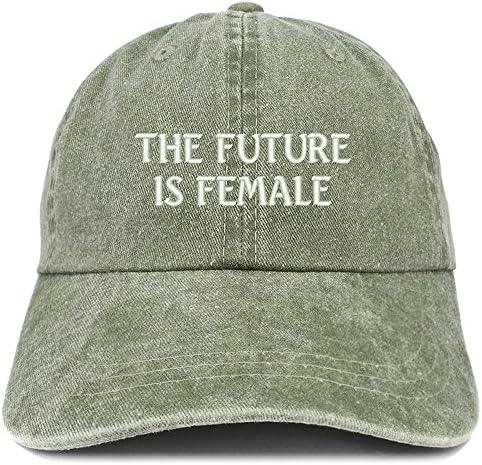 Trgovačka u trendovskoj odjeći Budućnost je ženski izvezeni meko isprani kapu