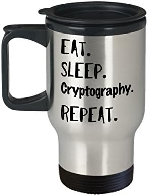 Jedite kriptografiju Sleep Ponovite šalicu kave za putnicu, smiješne ideje za rođendan za odmor?