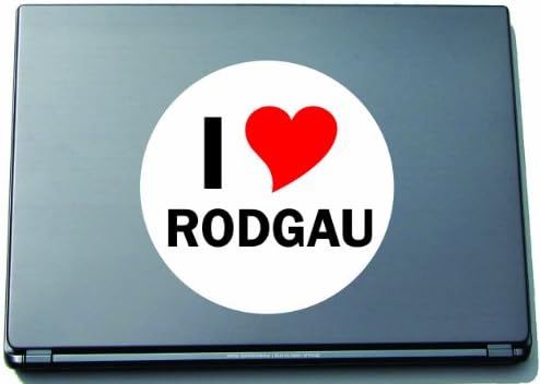 Indigos Ug I volim aufkleber naljepnicu naljepnica laptopaufkleber laptopskan 297 mm mit stadtname rodgau
