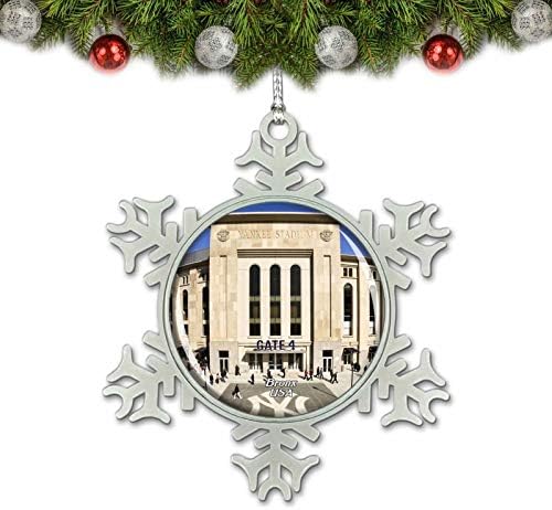 UMSUFA USA America Bronx Yankee stadion Božićni ukras Dekoracija drveća Kristalni metalni suvenir Poklon