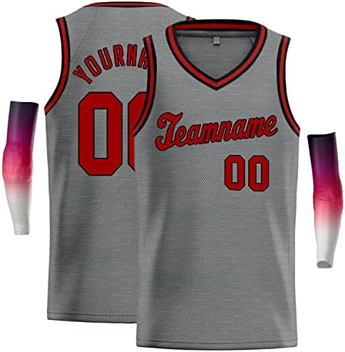 Prilagođeni muški Omladinski prazni košarkaški dres s personaliziranim prošivenim ili tiskanim slovima i brojevima velike veličine