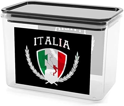 Italija Italija karta Italije Zastava kutija za pohranu plastičnih spremnika organizatora hrane kanisteri s poklopcem za kuhinju