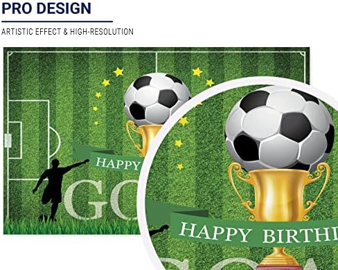 Nogometna pozadina za dječake za rođendan nogometno igralište postići gol Sportska tematska torta ukras stola natpis pozadina za fotografiranje