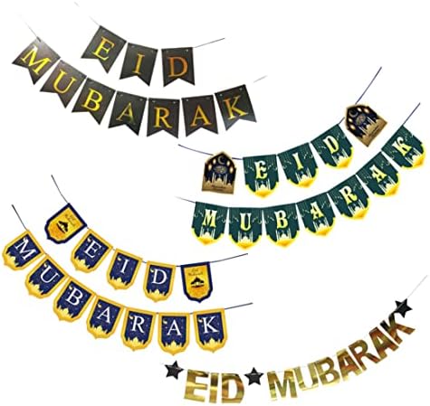 Ramadan Mubarak Banners, Eid Mubarak natpis Ramadan ukrasi za zastave muslimanske islamske ramazanske stranke Stil 3