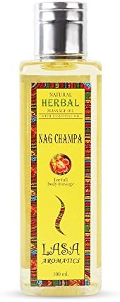 LASA aromatika Natural Herbal Nag Champa Masaža tijela za miris tijela - 100 ml