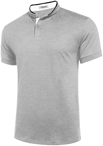 Tinkwell muška polo košulja s kratkim rukavima casual tanki fit basic Polo solid mekani pamučni golf košulja