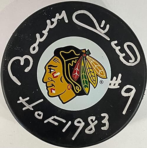 Službeni pak Chicago Blackhocks s autogramom Bobbi Hull-NHL Pakovi s autogramom