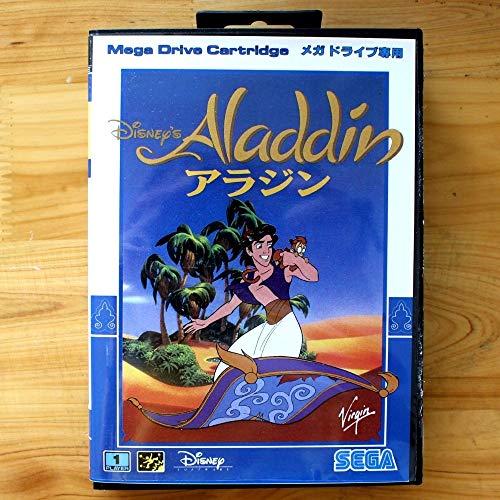 ROMGAME ALADDIN 16 -BIT SEGA MD Igračka kartica s maloprodajnom kutijom za Sega Mega Drive for Genesis US Shell
