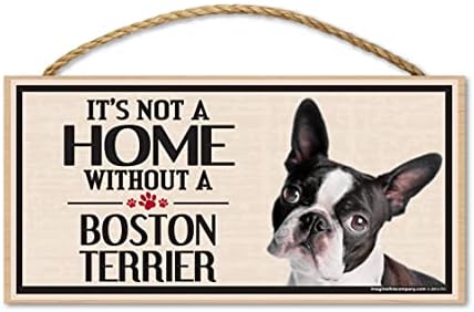 Zamislite ovaj drveni znak za pse pasmine Boston terijer