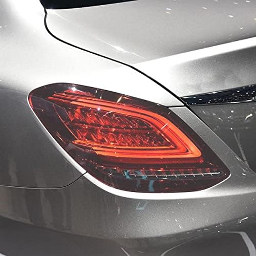 LYLCO 2 PCS zaštitna svjetla za zaštitu filmova Prozirna crna naljepnica TPU ， za Mercedes Benz C klasa W205 2015-na pribor