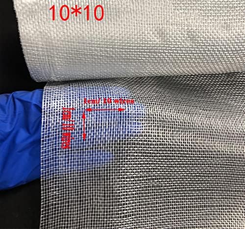 Tkanina od fiberglasa, tkana tkanina od fiberglasa otporna na kidanje, ojačana tkanina otporna na rezanje, 10,10, širina 22 cm, duljina