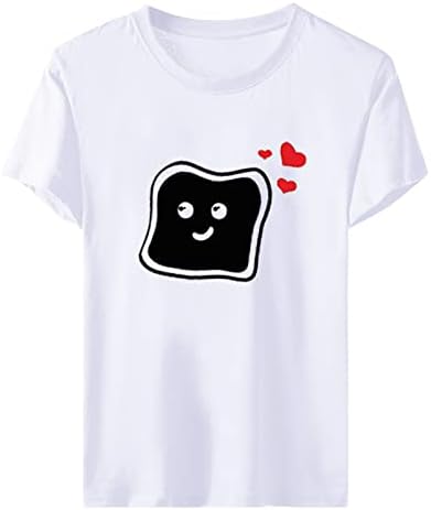 Par majica za ljubav srce punjenje tiskanih majica vrhovi valentinova košulja Čvrsta boja prilagođena poliesterska duga košulja