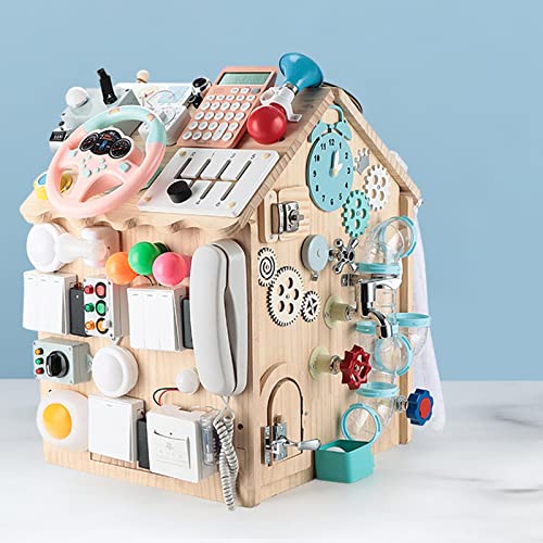 Amagogo Kids Clock igračka užurbana ploča DIY pribor Materijal za djecu, plava