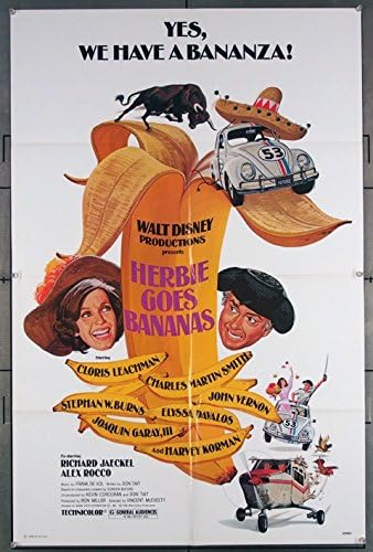 Herbie ide banane originalni filmski plakat