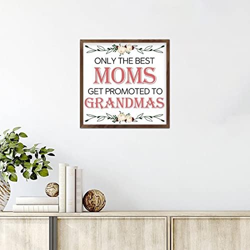 Samo najbolje mame promoviraju se u bake potpisuju se dekor za dnevni boravak u zidu 7x7 inča za uređenje kuće za uređenje kuće kuhinja
