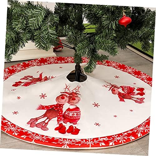 Toyvian božićno drvce Stand Mat Xmas Božića suknja Dekoracija ukrasi ukrase pregača Crveni dodaci mini