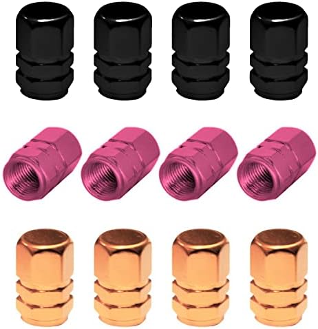 Set od 12 mješovitih boja od 4 kapica za stabljiku ventila za gume Aluminij Konstrukcija s poklopcima za gume za brtva
