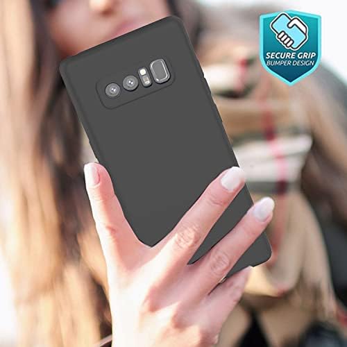 Zingcon Samsung Galaxy Note8 futrola telefona, mekani silikonski futrola za borbu protiv ogrebotina s poklopcem obloge mikrovlakana