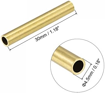 UxCell mesingana cijev 2,5 mm OD 0,5 mm debljina stijenke 30 mm duljina cijevi cijevi za diy 10 pcs