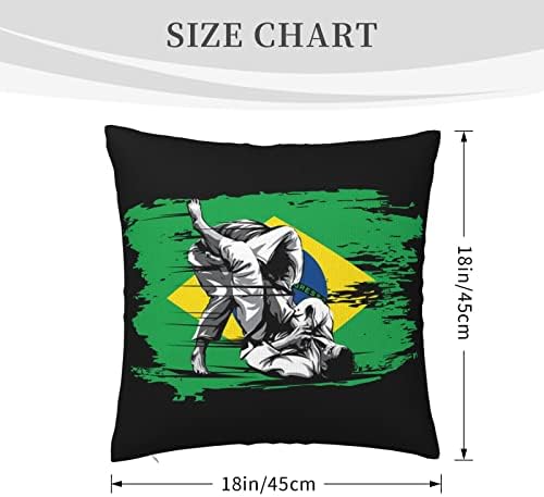 Kadeux brazilski jiu Jitsu zastave jastuci umetci 18x18 inčni jastuci za bacanje umetnuti kvadratni poklopac za bacanje jastuka