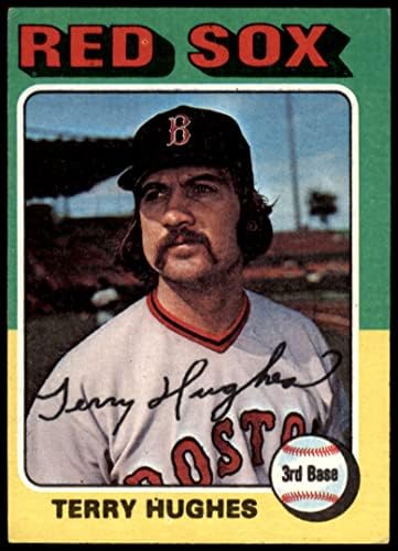 1975. Topps 612 Terry Hughes Boston Red Sox Dean's Cards 5 - Ex Red Sox