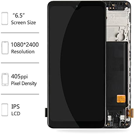 Eaglewireless zaslon LCD zaslona s prednjim digitalizatorom zaslona zaslona unaprijed instaliran za Samsung Galaxy A51 A515 A515F A515F/DS
