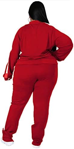 FCUTEL znojnice za žene Cuasal plus veličine patentni zatvarač jakne duge hlače staze setovi jogging odijelo