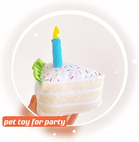 Rođendanski pokloni Torta i kost za pse | Squaky Dog igračke s mekim nadjevom | Zalihe kućnih ljubimaca | Štenci stranka | Dobro ponašanje