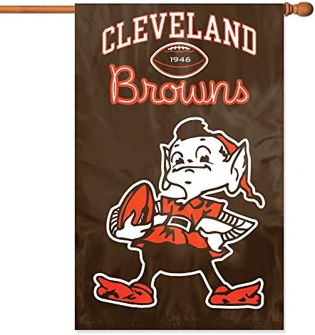 Party Animal Cleveland Browns Applique Banner zastava