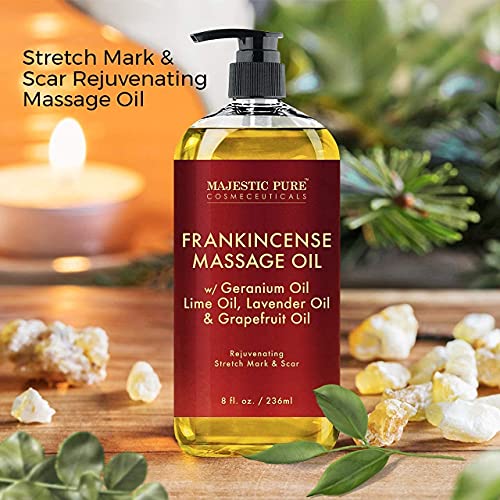 Veličanstveno čisto bolno mišićno masažno ulje, ulje za masažu lavande i tamnice za masažu ulje - 8 fl oz svaki