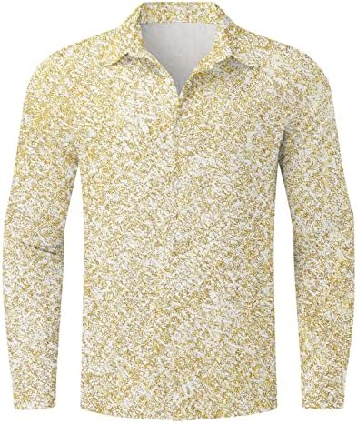 2022. Nove muške košulje muškarci jesenski zimski singl s grudima casual rever Full Print Beach Long Full Silk Bodysuit
