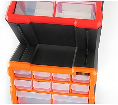 Komplet za alat za nošenje alata Plastična kutija s alatima s prozirnim malim dijelovima ladica kućišta za podešavanje alata za dijelove