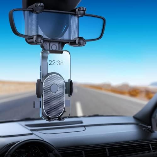 RIWPKFH držač automobila za automobil, 360 retromatar se retrovizor za retrovizor, držač za mobilni držač GPS -a za sve pametne telefone