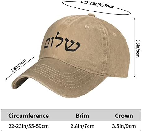 Židovski shalom mir tinejdžer klasični kaubojski hat moda za odrasle sunca tata kape bejzbol šeširi