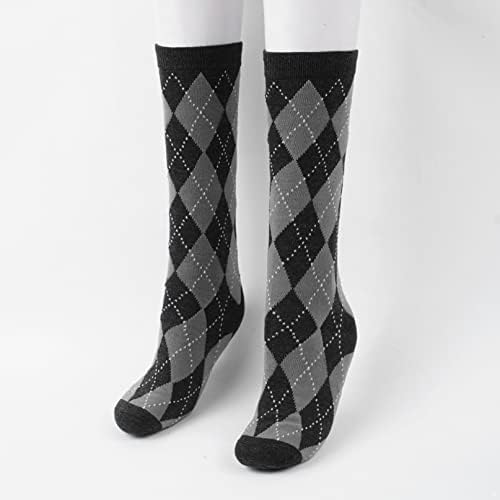 iiniim žene djevojke casual čarape karirane elastične retro čarape za prozračne čarape