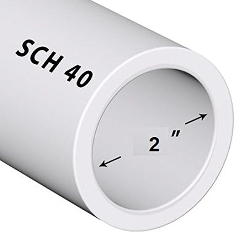 PVC cijev sch40 2 inčni bijela prilagođena duljina