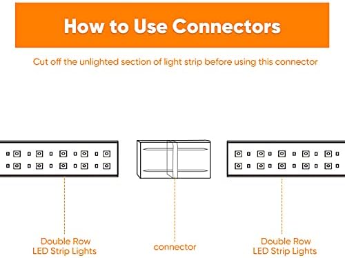 Sjaj dekor Spajanje dijelova kompleta od 2 spojne žičane kabele i 1 priključak s pin 7x15 mm samo dvospratno svjetlo LED trake SAMO