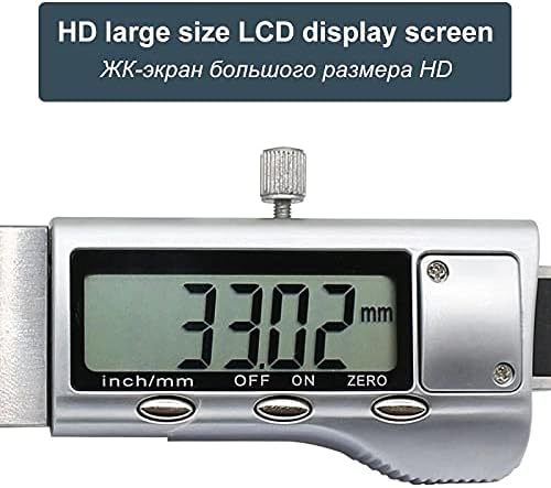 Digitalni mjerač dubine od nehrđajućeg čelika LCD zaslon visoko precizna čeljust ravnalo za dubinu guma 0-25 mm mjerač debljine alati