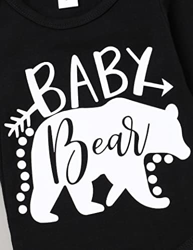 HKALL novorođenče djevojački odjeća odjeća odjeća za bebe medvjed tisak romper duge hlače šešir 3pcs jesenski zimski set