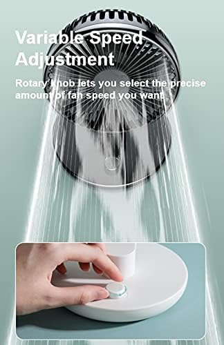 USB stolni ventilator - Tihi prijenosni ventilator savršen je obožavatelj stola, mini dizajn navijača je tihi, ali moćna, promjenjiva