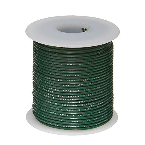 Čvrsta spojna žica promjera 28 mm, duljine 25 stopa, zelena, promjera 0,0126 inča, 91007, 300 volti