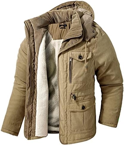 Muška jakna zima, zimski trendovski aktivni kaputi s dugim rukavima plus veličina kornjača Fit srednje jakne5