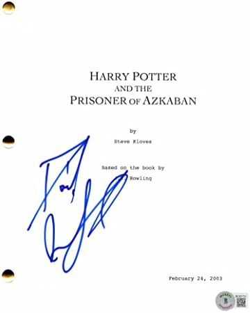 Daniel Radcliffe potpisao je autogram Harryja Pottera i zarobljenika Azkabana cjeloviti filmski scenarij w/Beckett