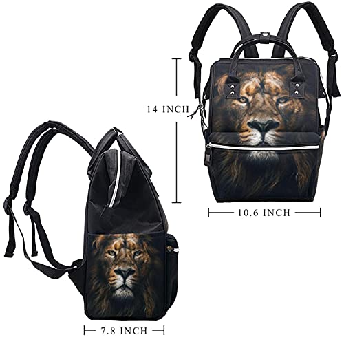 Lav u tamnim pelenama torbe torbe mame ruksak veliki kapacitet pelena vrećica za njegu putničke torba za njegu bebe